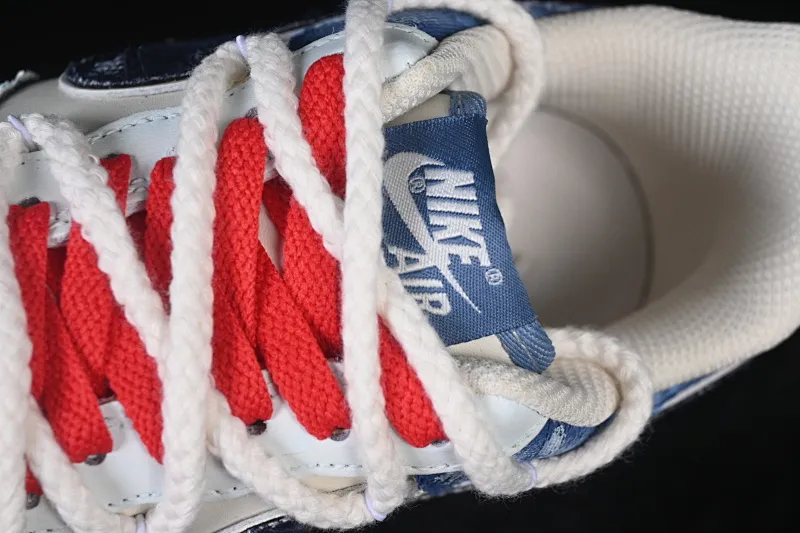 All categories Nk Air Force 1 Air Force series Nk Air Force 1 Low Air Force low-top Nike Air Force 1'07 Low "Indigo-Dyed Love" Hand-painted graffiti Blue-dyed love Air Force 1 low-top casual sneakers FB0607-707